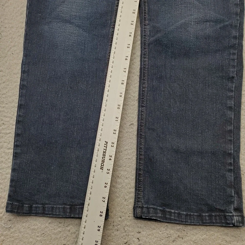 Urban Star Jeans Mens 34x30 Blue Premium Denim Stretch Flat Front Straight Leg